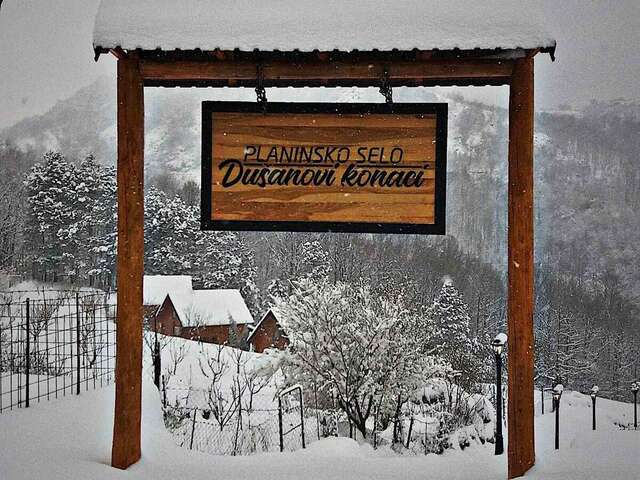 Лоджи Eco Village Dusanovi Konaci Cabins Вирпазар-39